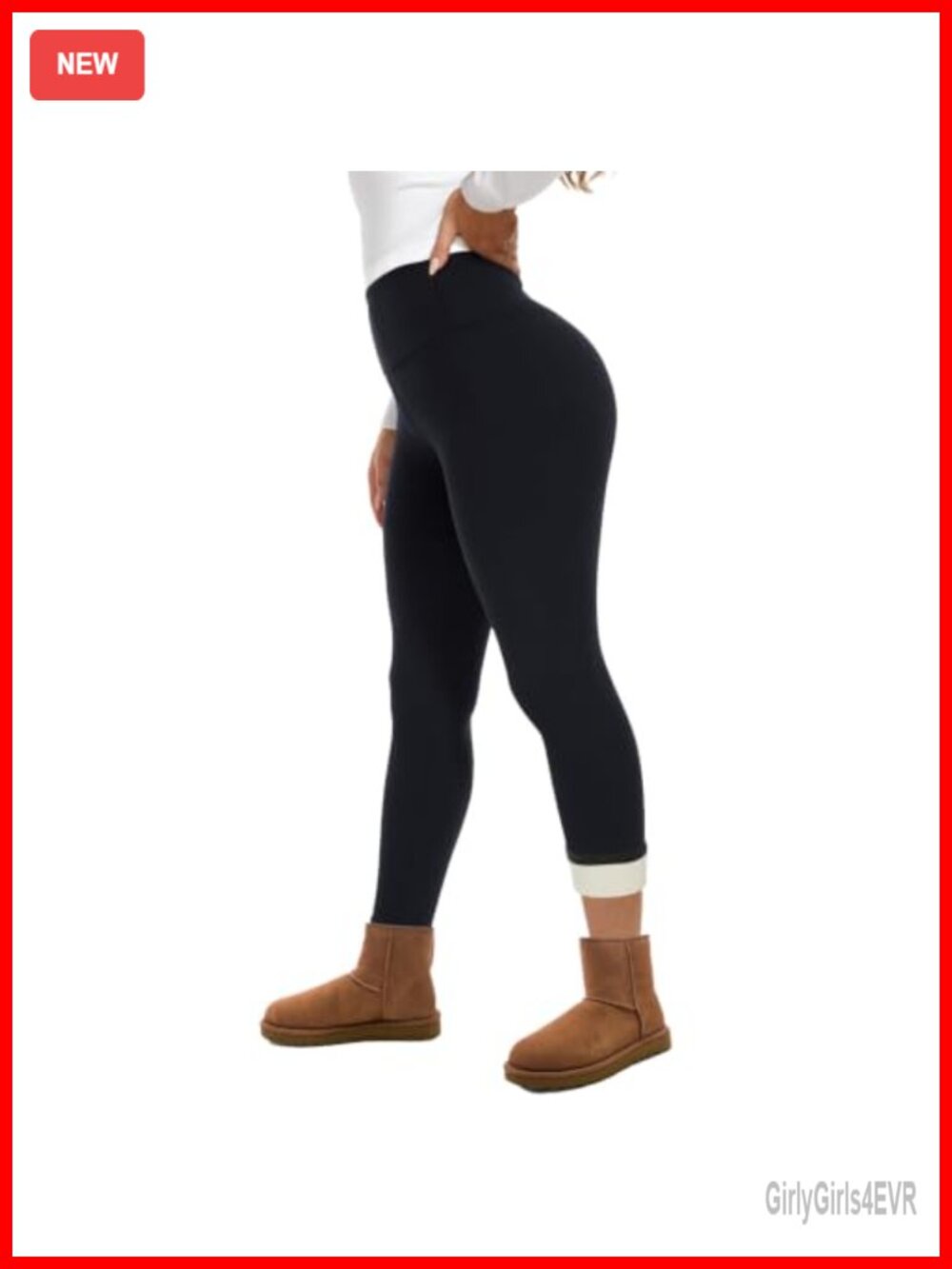 Fleece Lined Leggings Women Thermal Winter Warm Thick High Waist Tummy Control